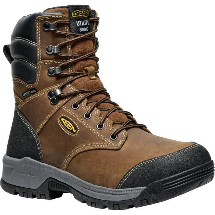 EVANSTON 8"SFT 600G MEN'S BOOTS Keen Work BISON/BLK 7 D