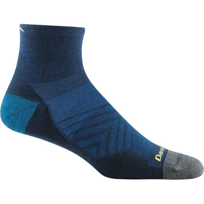 DARN TOUGH RUN QUARTER NO CUSHION ULTRA-LIGHTWEIGHT RUNNING SOCK MEN'S Apparel Darn Tough ECLIPSE M 