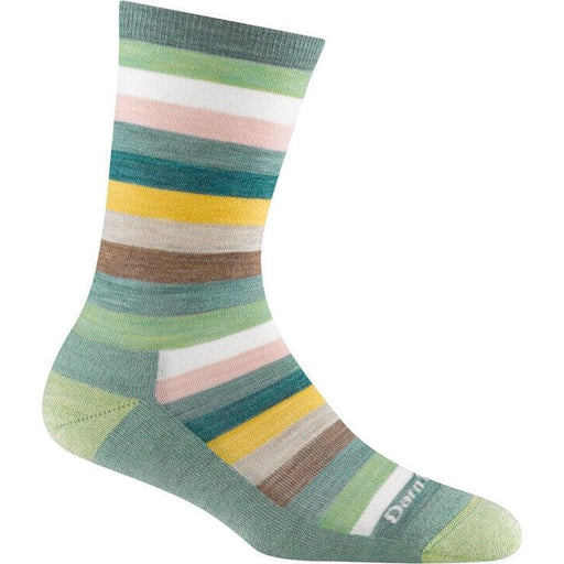 DARN TOUGH MYSTIC STRIPE CREW LIGHTWEIGHT LIFESTYLE SOCK WOMEN'S Apparel Darn Tough SEAFOAM S 