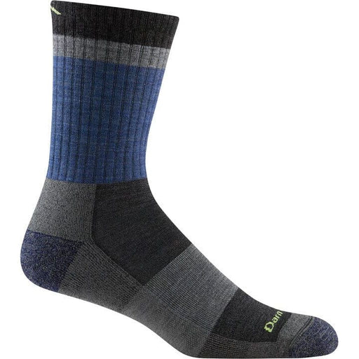 DARN TOUGH HEADY STRIPE MICRO CREW LIGHTWEIGHT HIKING SOCK MEN'S Apparel Darn Tough BLUE M 