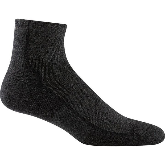 DARN TOUGH HIKER QUARTER MIDWEIGHT HIKING SOCK MEN'S Apparel Darn Tough ONYX BLACK M 