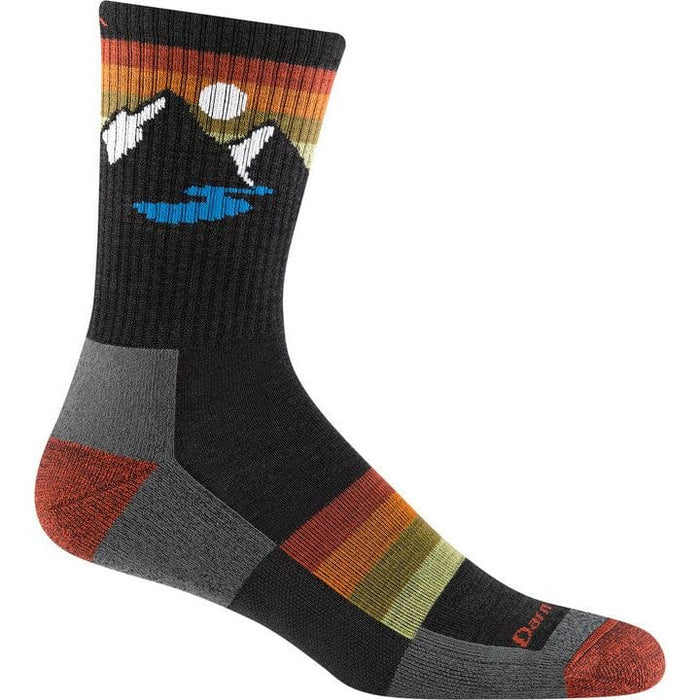 DARN TOUGH SUNSET RIDGE MICRO CREW LIGHTWEIGHT HIKING SOCK MEN'S Apparel Darn Tough CHARCOAL M 