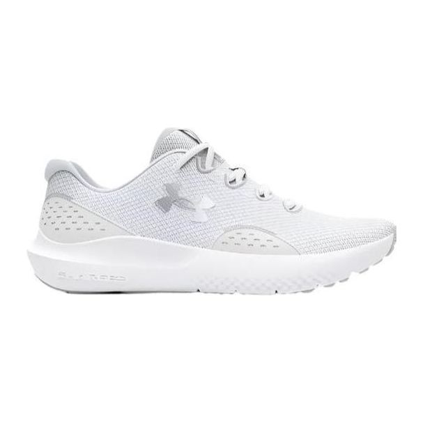 UNDER ARMOUR SURGE 4 RUNNING SHOE WOMEN'S Sneakers & Athletic Shoes Under Armour WHITE/DISTANT GRAY/METALLIC SILVER 5 