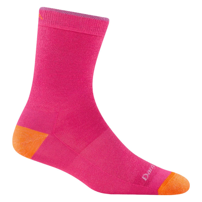 DARN TOUGH FIELD TRIP MICRO CREW LIGHTWEIGHT HIKING SOCK KIDS' Apparel Darn Tough PINK S 