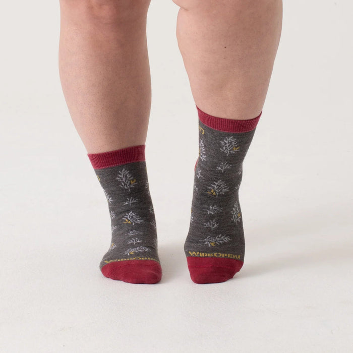 WIDE OPEN FOLIAGE LIGHTWEIGHT MICRO CREW SOCKS WOMEN'S Apparel Wide Open 