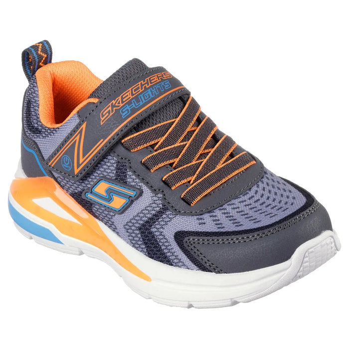 SKECHERS S LIGHTS: TRI-NAMICS KIDS' - FINAL SALE! Sneakers & Athletic Shoes SKECHERS CHARCOAL/ORANGE 10.5 