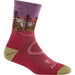 DARN TOUGH NORTHWOODS MICRO CREW MIDWEIGHT HIKING SOCK WOMEN'S Apparel Darn Tough CRANBERRY S 