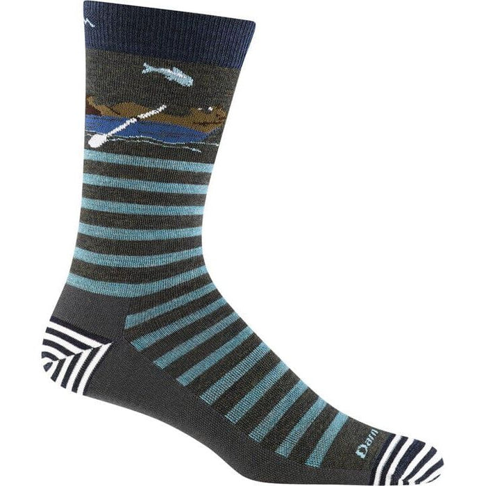 DARN TOUGH ANIMAL HAUS CREW LIGHTWEIGHT LIFESTYLE SOCK MEN'S Apparel Darn Tough FOREST M 