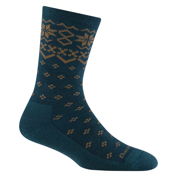 DARN TOUGH SHETLAND CREW LIGHTWEIGHT LIFESTYLE SOCK WOMEN'S Apparel Darn Tough DARK TEAL S 