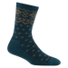 DARN TOUGH SHETLAND CREW LIGHTWEIGHT LIFESTYLE SOCK WOMEN'S Apparel Darn Tough DARK TEAL S 