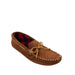 MINNETONKA DOUBLE BOTTOM FLEECE MEN'S Slippers Minnetonka BROWN 7 