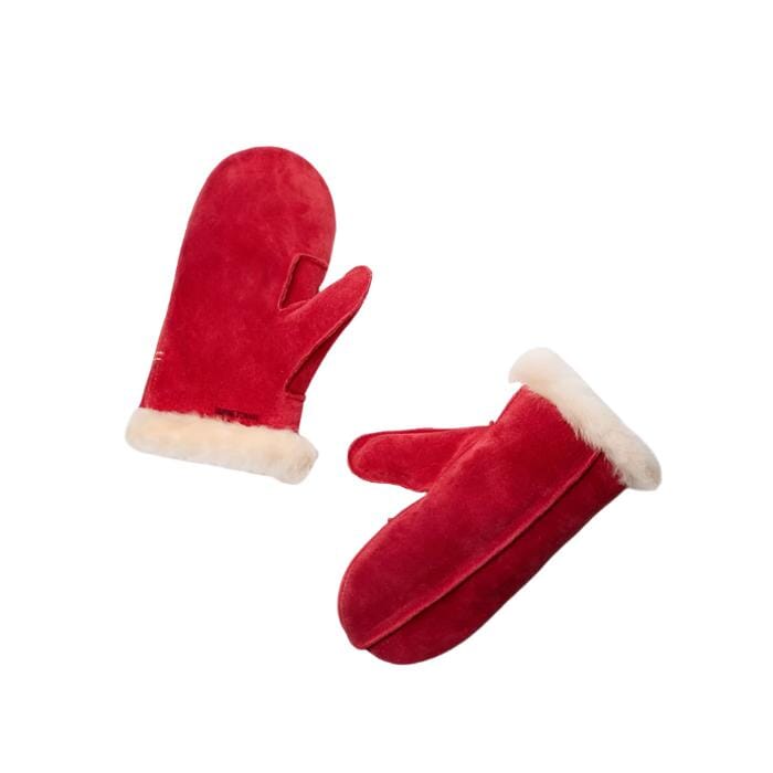 MINNETONKA SHEEPSKIN MITTENS ACCESSORIES MINNETONKA MOCCASIN CO. INC. RED S 