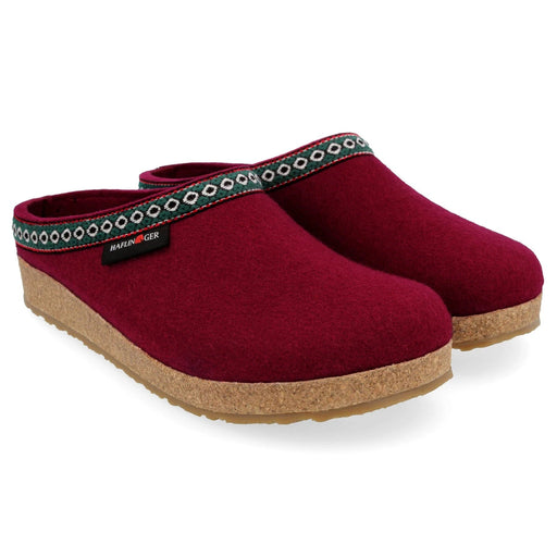 HAFLINGER GZ OPEN BACK CLOG Slippers Haflinger BORDO 35 