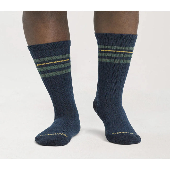 WIDE OPEN VINTAGE STRIPE CUSHIONED CREW SOCKS MEN'S Apparel Wide Open 