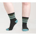 WIDE OPEN MULTI STRIPE CUSHIONED MICRO CREW SOCKS WOMEN'S Apparel Wide Open 