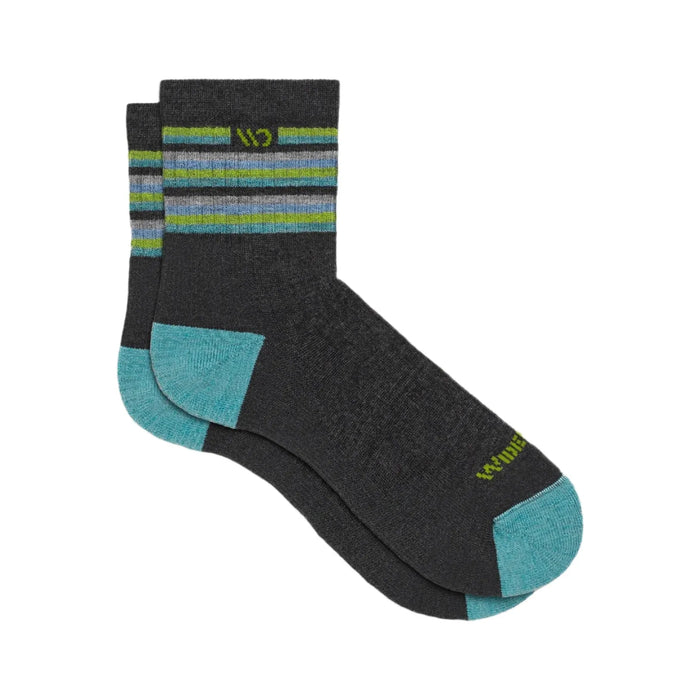 WIDE OPEN MULTI STRIPE CUSHIONED MICRO CREW SOCKS WOMEN'S Apparel Wide Open CHARCOAL S 