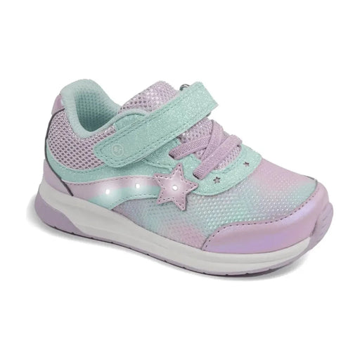 STRIDE RITE LIGHT UP STARLIGHT SNEAKER KIDS' Sneakers & Athletic Shoes Stride Rite AQUA 5 M