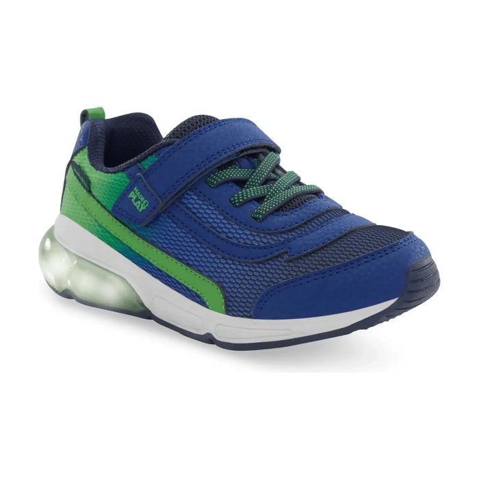 STRIDE RITE MADE2PLAY® LIGHT-UP SURGE BOUNCE BIG KIDS - FINAL SALE! Sneakers & Athletic Shoes Stride Rite NAVY/GREEN 11 M