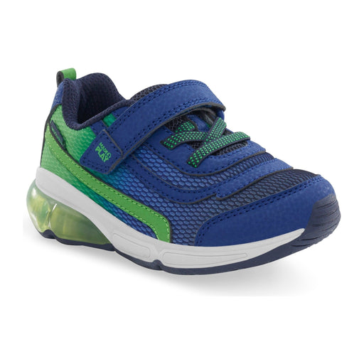 STRIDE RITE MADE2PLAY® LIGHT-UP SURGE BOUNCE LITTLE KIDS' - FINAL SALE! Sneakers & Athletic Shoes Stride Rite NAVY /GREEN 7 M