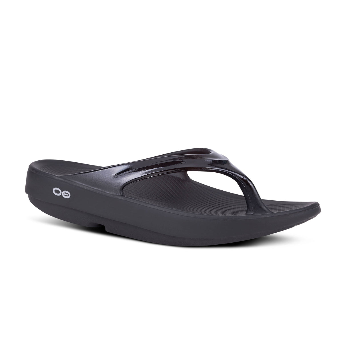 OOFOS OOLALA WOMEN'S BLACK PATENT | RECOVERY