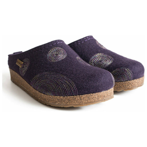 SPIRIT WOOL CLOG ADULT SLIPPERS Haflinger EGGPLANT 36 