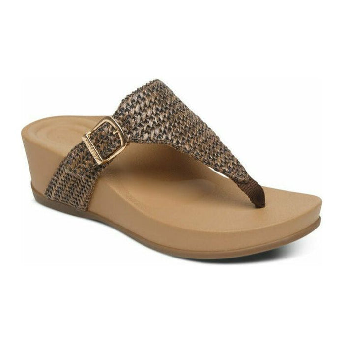 AETREX KATE THONG WEDGE, PODIATRIST RECOMMENDED