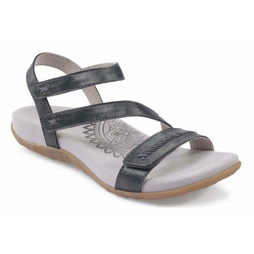 AETREX GABBY ADJUSTABLE QUARTER STRAP Sandals Aetrex PEWTER 35 