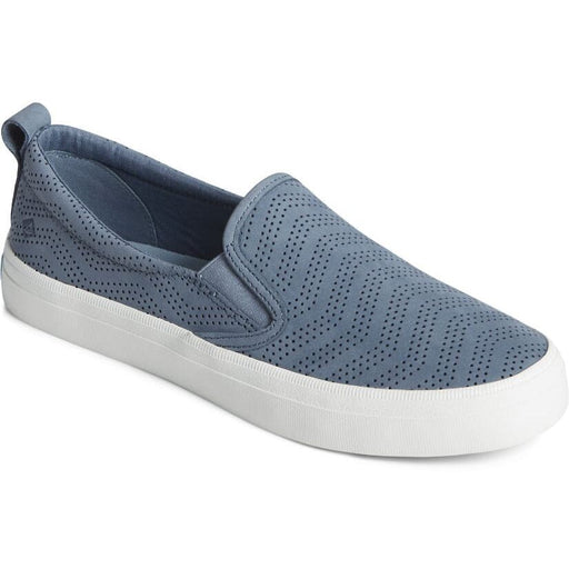 SPERRY CREST TWIN GORE PERFORATED LEATHER SLIP ON | DANFORM SHOES 