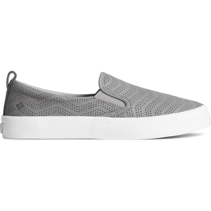 SPERRY CREST TWIN GORE PERFORATED LEATHER SLIP ON SNEAKER WOMEN'S - FINAL  SALE!